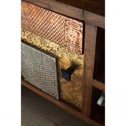 Wolf-Möbel TV-Lowboard Orient - Akazie massiv / Metall - Mehrfarbig -Wohnzimmermöbel boutique en ligne 1000114118 200630 10584800008 DETAILS P000000001000114118