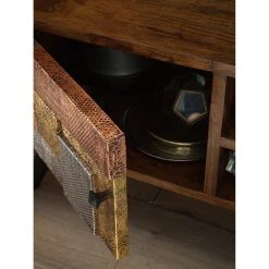 Wolf-Möbel TV-Lowboard Orient - Akazie massiv / Metall - Mehrfarbig -Wohnzimmermöbel boutique en ligne 1000114118 200630 10584900009 DETAILS P000000001000114118