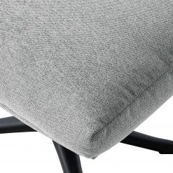 Studio Copenhagen Polsterhocker Hepburn III - Webstoff Saia: Hellgrau - Schwarz -Wohnzimmermöbel boutique en ligne 1000116425 180830 120929211 GALLERYIMAGES P000000001000116425