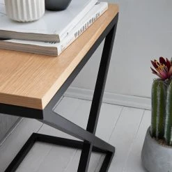 Ars manufacti Beistelltisch Mora - Eiche / Schwarz -Wohnzimmermöbel boutique en ligne 1000116646 190121 11330200003 GALLERYIMAGES P000000001000116646