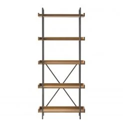 Ars manufacti Bücherregal Dharai I - Echtholzfurnier / Metall - Eiche / Silber -Wohnzimmermöbel boutique en ligne 1000117164 180626 09565302 GALLERYIMAGES P000000001000117164