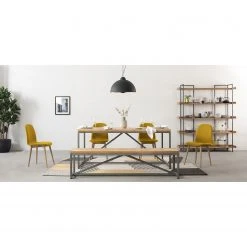 Ars manufacti Bücherregal Dharai I - Echtholzfurnier / Metall - Eiche / Silber -Wohnzimmermöbel boutique en ligne 1000117164 181214 10380100004 MOOD GALLERYIMAGES P000000001000117164 mood