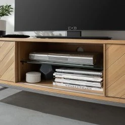 Ars manufacti TV-Lowboard Dharai - Echtholzfurnier / Metall - Eiche / Silber 26 Ars manufacti TV-Lowboard Dharai - Echtholzfurnier / Metall - Eiche / Silber -Wohnzimmermöbel boutique en ligne 1000117170 180822 15192722 GALLERYIMAGES P000000001000117170