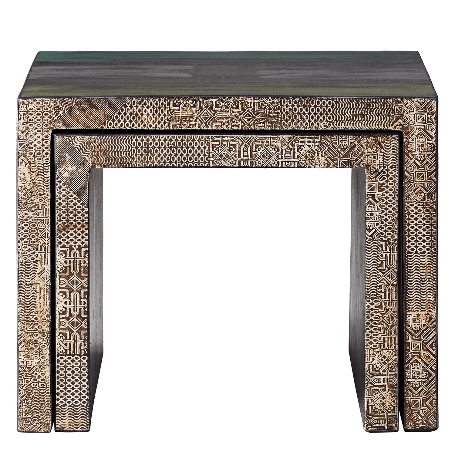 Wolf-Möbel Beistelltisch Goa III (2er-Set) - Mango teilmassiv 2 Wolf-Möbel Beistelltisch Goa III (2er-Set) - Mango teilmassiv – Bild 2