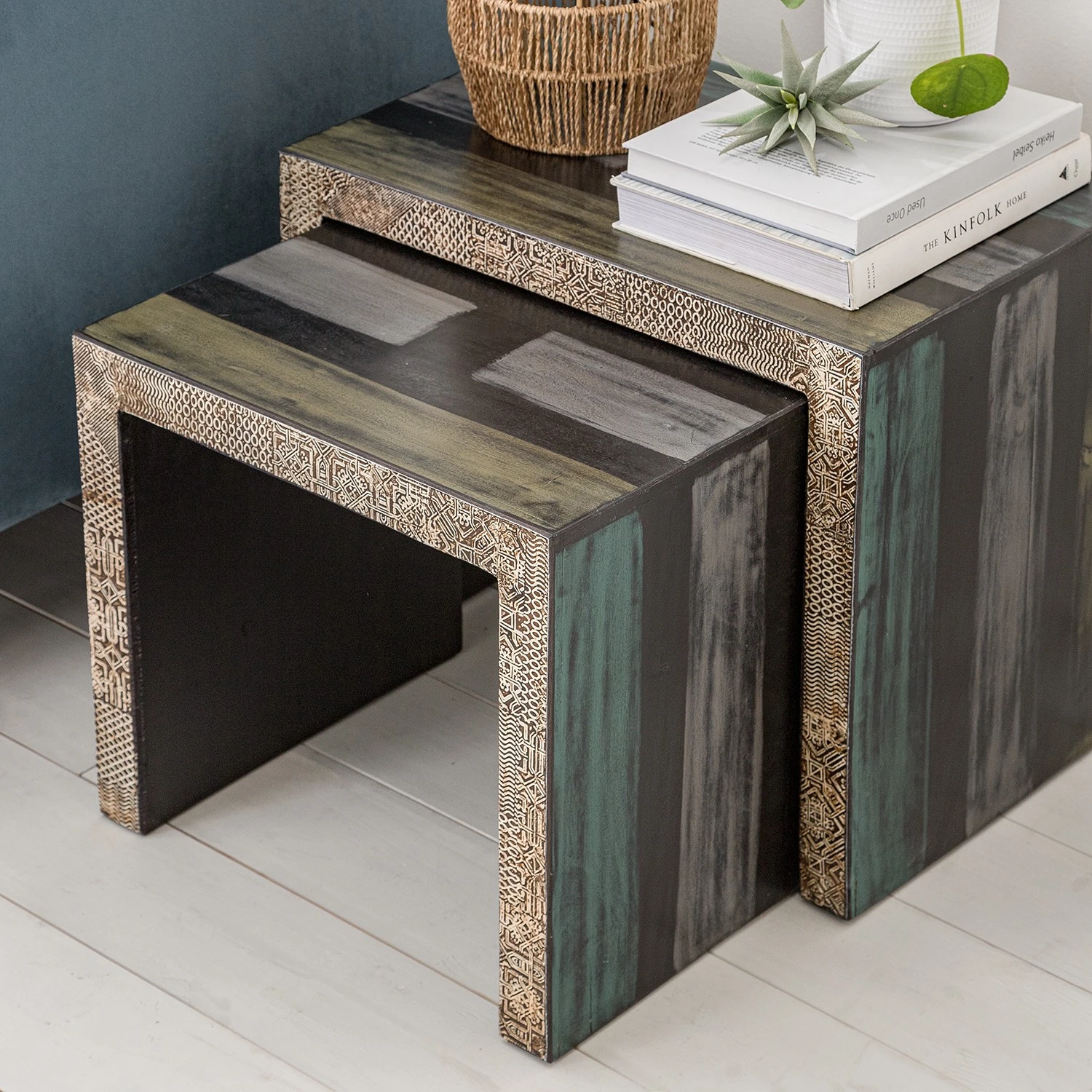 Wolf-Möbel Beistelltisch Goa III (2er-Set) - Mango teilmassiv 13 Wolf-Möbel Beistelltisch Goa III (2er-Set) - Mango teilmassiv – Bild 13