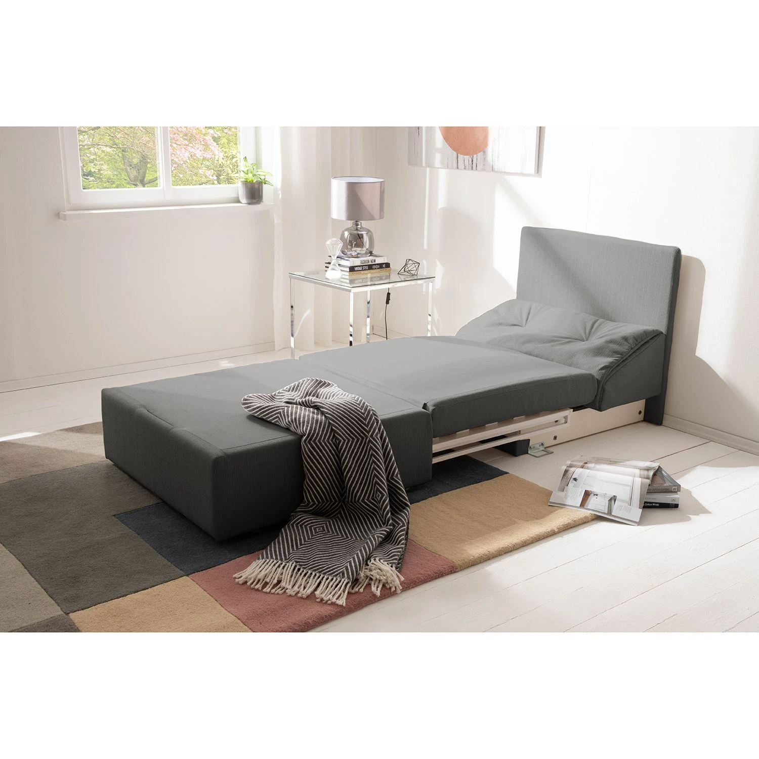 Fredriks Schlafsessel Arctic I - Webstoff - Grau 3 Fredriks Schlafsessel Arctic I - Webstoff - Grau – Bild 3