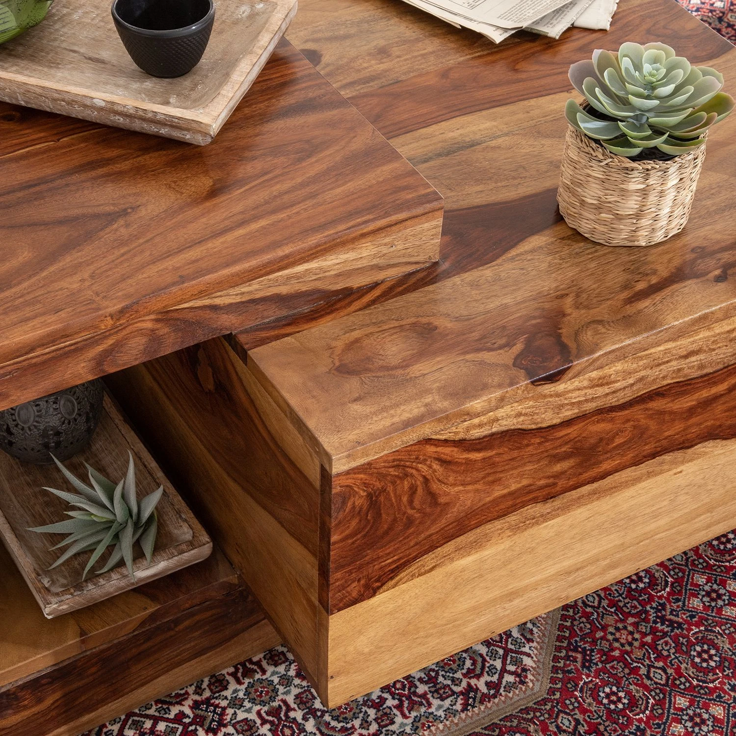 Ars Natura Couchtisch Amory - Sheesham massiv 15 Ars Natura Couchtisch Amory - Sheesham massiv – Bild 15