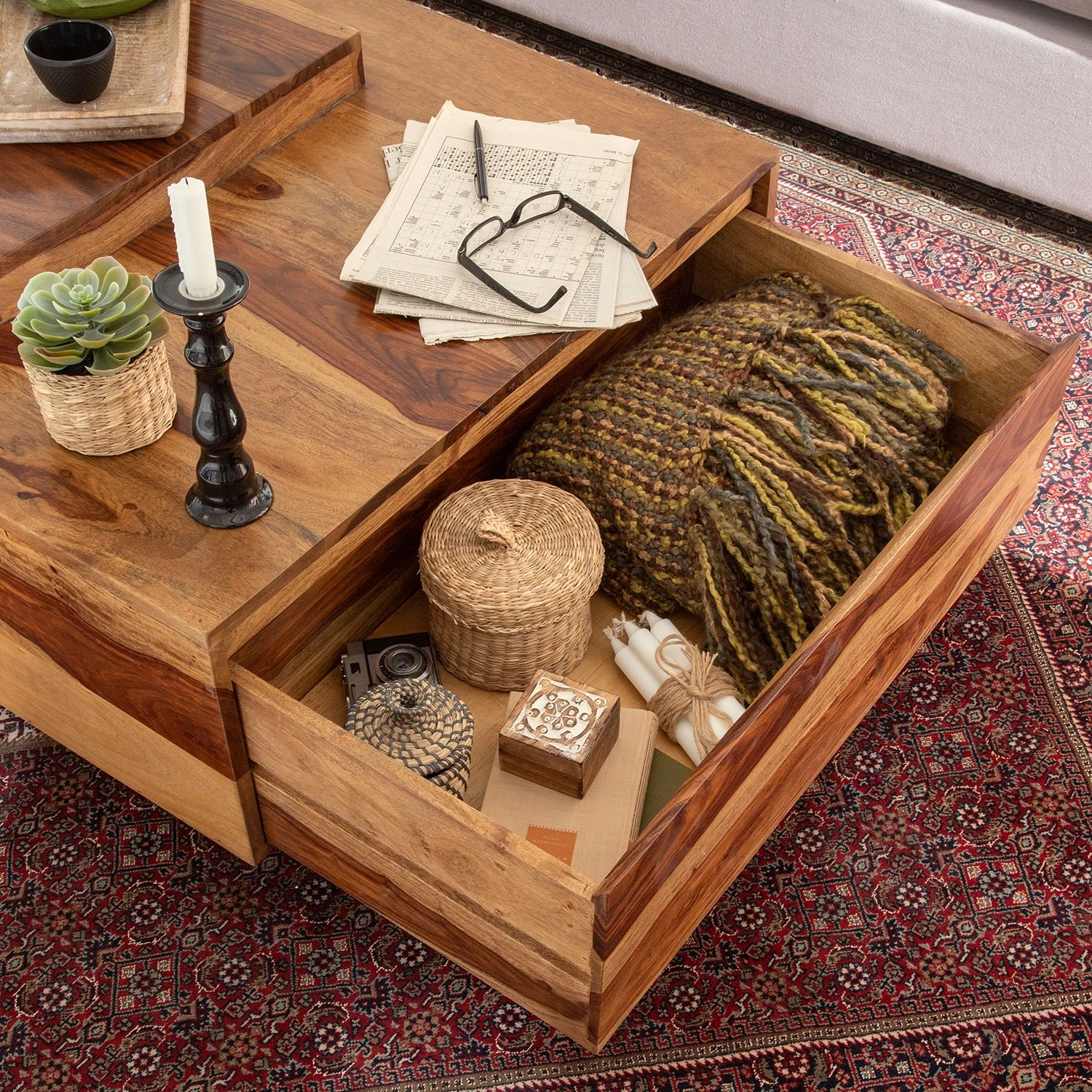 Ars Natura Couchtisch Amory - Sheesham massiv 18 Ars Natura Couchtisch Amory - Sheesham massiv – Bild 18