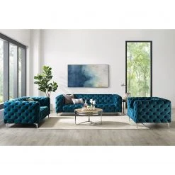 Jack & Alice Sofa Leominster (3-Sitzer) - Marineblau -Wohnzimmermöbel boutique en ligne 1000119221 191021 07164000024 DETAILS P000000001000119221