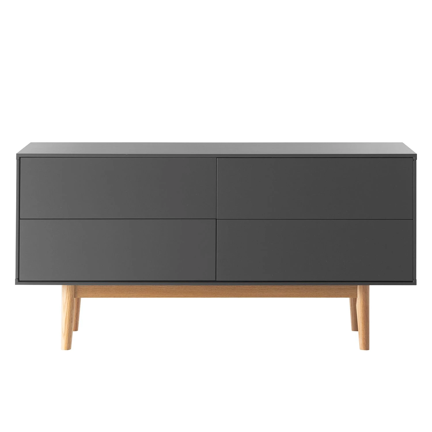 Mørteens Sideboard Lindholm V - Eiche teilmassiv - Grau / Eiche 3 Mørteens Sideboard Lindholm V - Eiche teilmassiv - Grau / Eiche – Bild 3
