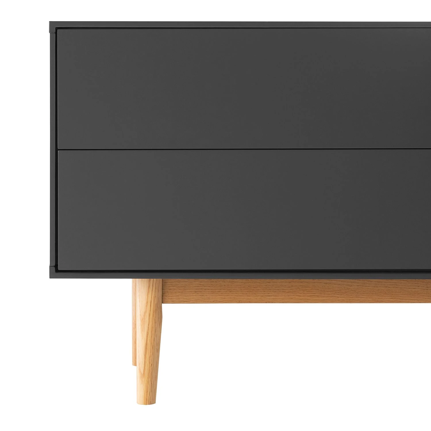 Mørteens Sideboard Lindholm V - Eiche teilmassiv - Grau / Eiche 7 Mørteens Sideboard Lindholm V - Eiche teilmassiv - Grau / Eiche – Bild 7