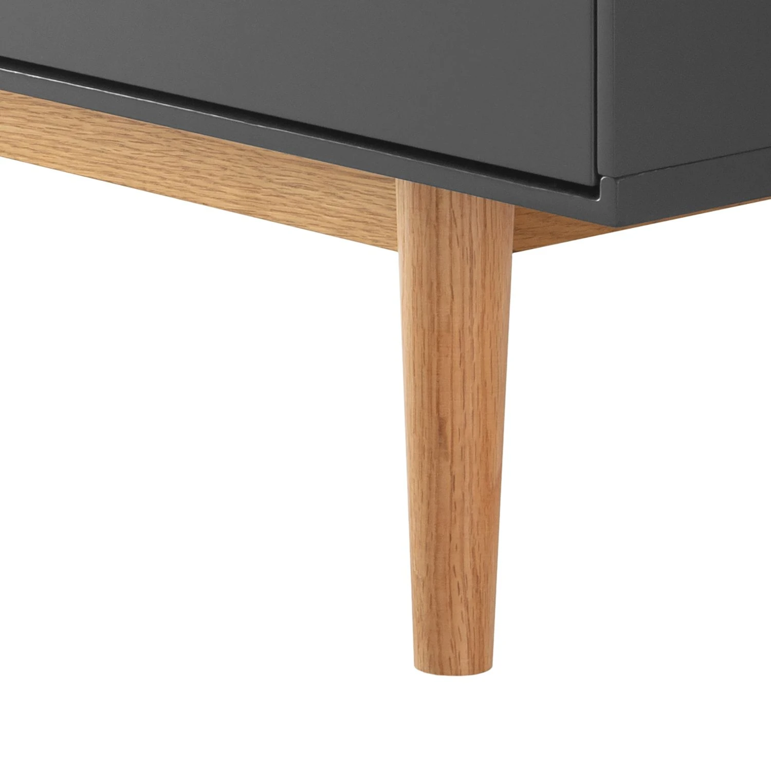 Mørteens Sideboard Lindholm V - Eiche teilmassiv - Grau / Eiche 8 Mørteens Sideboard Lindholm V - Eiche teilmassiv - Grau / Eiche – Bild 8