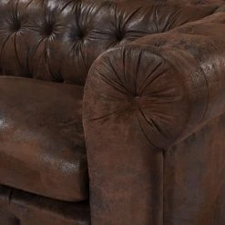 Ars manufacti Sofa Cayley (3-Sitzer) - Antiklederlook - Braun -Wohnzimmermöbel boutique en ligne 1000119265 180906 15474206 GALLERYIMAGES P000000001000119265