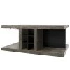 Temahome Couchtisch Detroit ll - Beton Dekor / Matt Schwarz