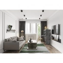 Temahome Couchtisch Detroit ll - Beton Dekor / Matt Schwarz -Wohnzimmermöbel boutique en ligne 1000119849 201016 13253800266 MOOD DETAILS P000000001000119849 mood