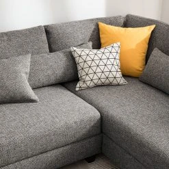 Fredriks Ecksofa Apex - Webstoff - Haselnuss - Ottomane davorstehend rechts -Wohnzimmermöbel boutique en ligne 1000119953 150 GALLERYIMAGES P000000001000119953