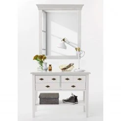 Maison Belfort Konsolentisch Bergen I - Kiefer massiv - Kiefer Weiß - Breite: 102 cm -Wohnzimmermöbel boutique en ligne 1000120679 211122 08322801696 MOOD DETAILS P000000001000120679 mood