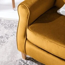 Maison Belfort Ohrensessel Luro Samt - Honig -Wohnzimmermöbel boutique en ligne 1000122215 200528 17210300025 DETAILS P000000001000122215