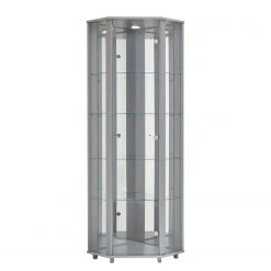 Fredriks Eckvitrine Amalia I - Inkl. Beleuchtung - Silber