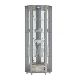 Fredriks Eckvitrine Amalia I - Inkl. Beleuchtung - Silber -Wohnzimmermöbel boutique en ligne 1000123257 190828 17044300050 DETAILS P000000001000123257