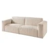 Ars Natura 3-Sitzer Sofa LORALAI - Cordstoff Lola: Creme
