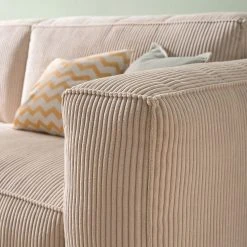 Ars Natura 3-Sitzer Sofa LORALAI - Cordstoff Lola: Creme -Wohnzimmermöbel boutique en ligne 1000123336 190425 16061400010 GALLERYIMAGES P000000001000123336