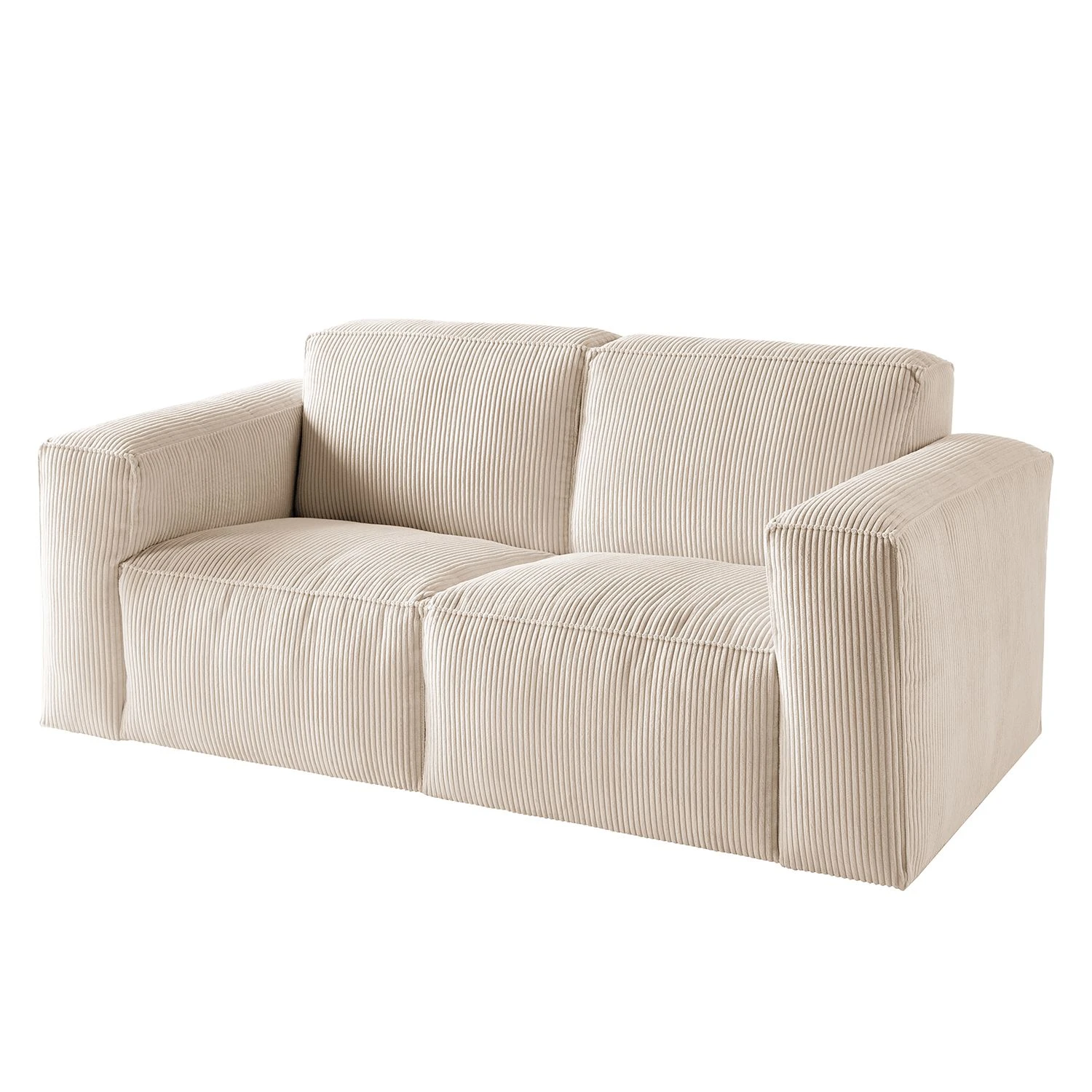 Ars Natura 2-Sitzer Sofa LORALAI - Cordstoff Lola: Creme 1 Ars Natura 2-Sitzer Sofa LORALAI - Cordstoff Lola: Creme