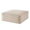 Ars Natura Polsterhocker LORALAI - Cordstoff Lola: Creme