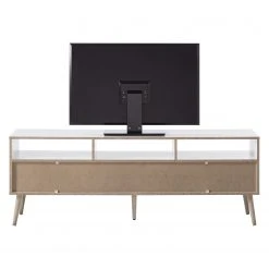 Mørteens TV-Lowboard Sunndal - Gummibaum teilmassiv - Weiß / Eiche Hell -Wohnzimmermöbel boutique en ligne 1000123474 190205 08104900004 GALLERYIMAGES P000000001000123474