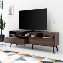 Mørteens TV-Lowboard Gjora III - Gummibaum teilmassiv - Walnuss -Wohnzimmermöbel boutique en ligne 1000123475 190321 17262600024 MOOD GALLERYIMAGES P000000001000123475 mood