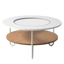 Fredriks Couchtisch Forsa - Metall - Weiß / Eiche Dekor -Wohnzimmermöbel boutique en ligne 1000123770 190206 17223000011 GALLERYIMAGES P000000001000123770