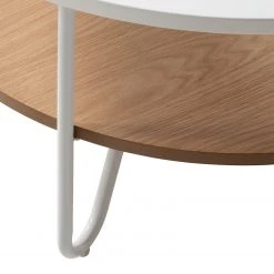 Fredriks Couchtisch Forsa - Metall - Weiß / Eiche Dekor -Wohnzimmermöbel boutique en ligne 1000123770 190206 17223000013 GALLERYIMAGES P000000001000123770