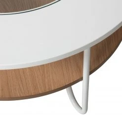 Fredriks Couchtisch Forsa - Metall - Weiß / Eiche Dekor -Wohnzimmermöbel boutique en ligne 1000123770 190206 17223000014 GALLERYIMAGES P000000001000123770