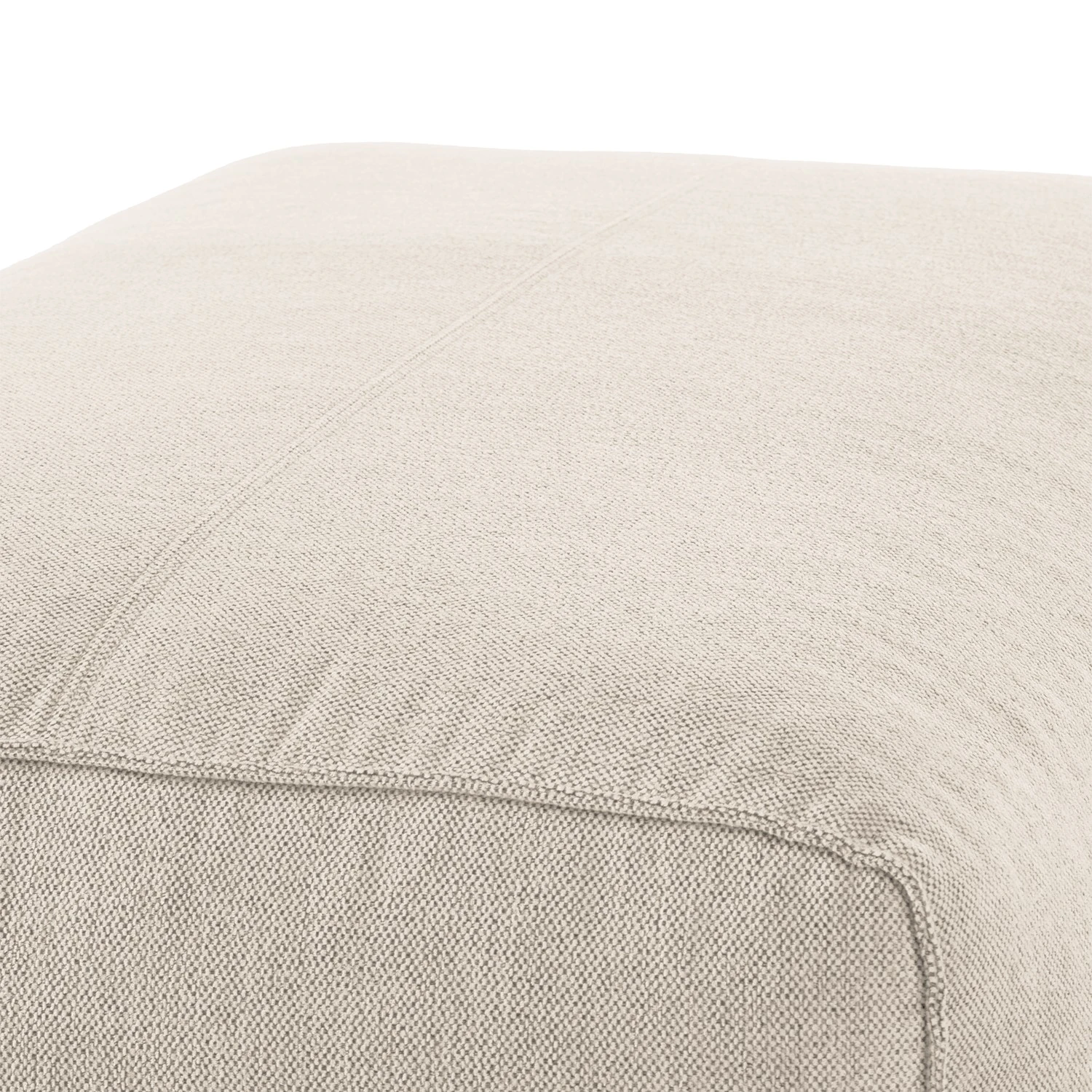 Studio Copenhagen Polsterhocker HUDSON - Webstoff Saia: Beige 11 Studio Copenhagen Polsterhocker HUDSON - Webstoff Saia: Beige – Bild 11