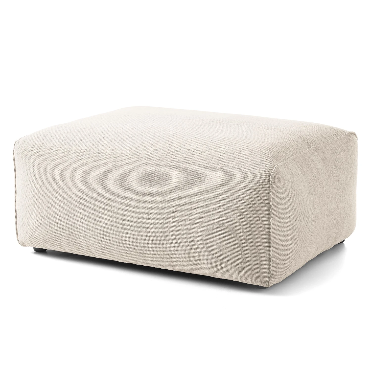 Studio Copenhagen Polsterhocker HUDSON - Webstoff Saia: Beige 1 Studio Copenhagen Polsterhocker HUDSON - Webstoff Saia: Beige