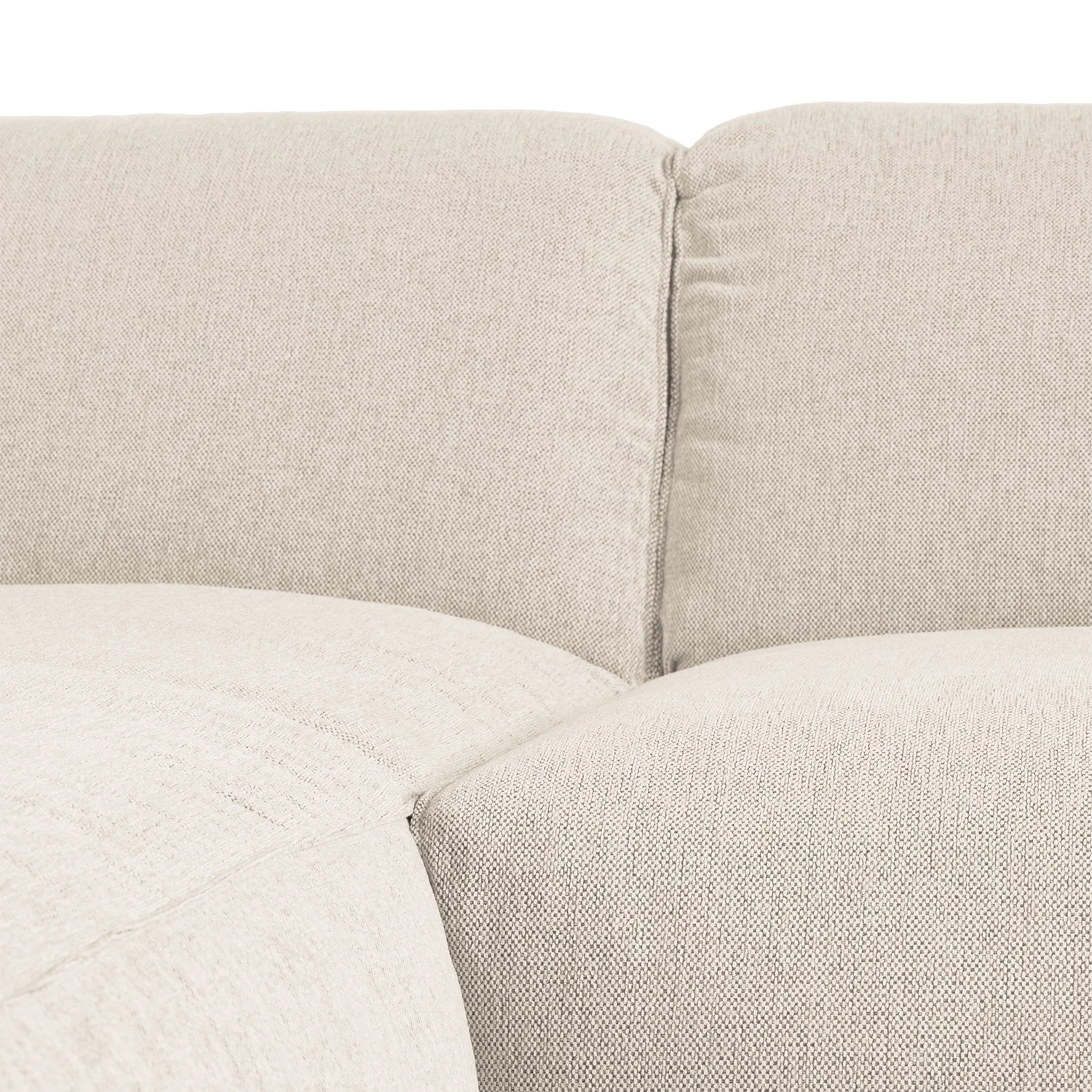 Studio Copenhagen Ecksofa HUDSON 1,5-Sitzer mit Longchair - Webstoff Saia: Beige - Longchair davorstehend links 15 Studio Copenhagen Ecksofa HUDSON 1,5-Sitzer mit Longchair - Webstoff Saia: Beige - Longchair davorstehend links – Bild 15