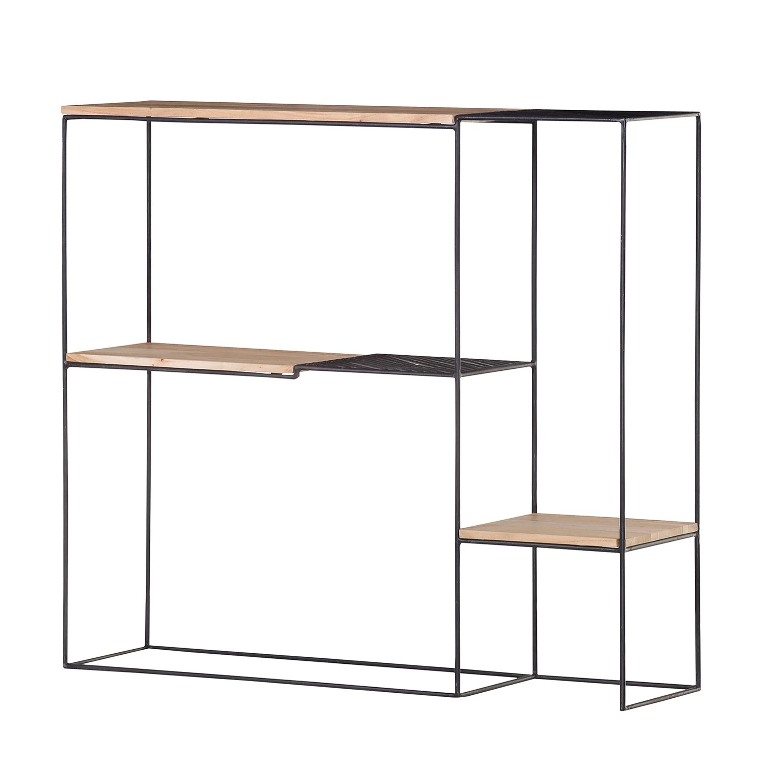 Red Living Regal Soltas - Akazie massiv / Metall - Akazie / Schwarz 1 Red Living Regal Soltas - Akazie massiv / Metall - Akazie / Schwarz