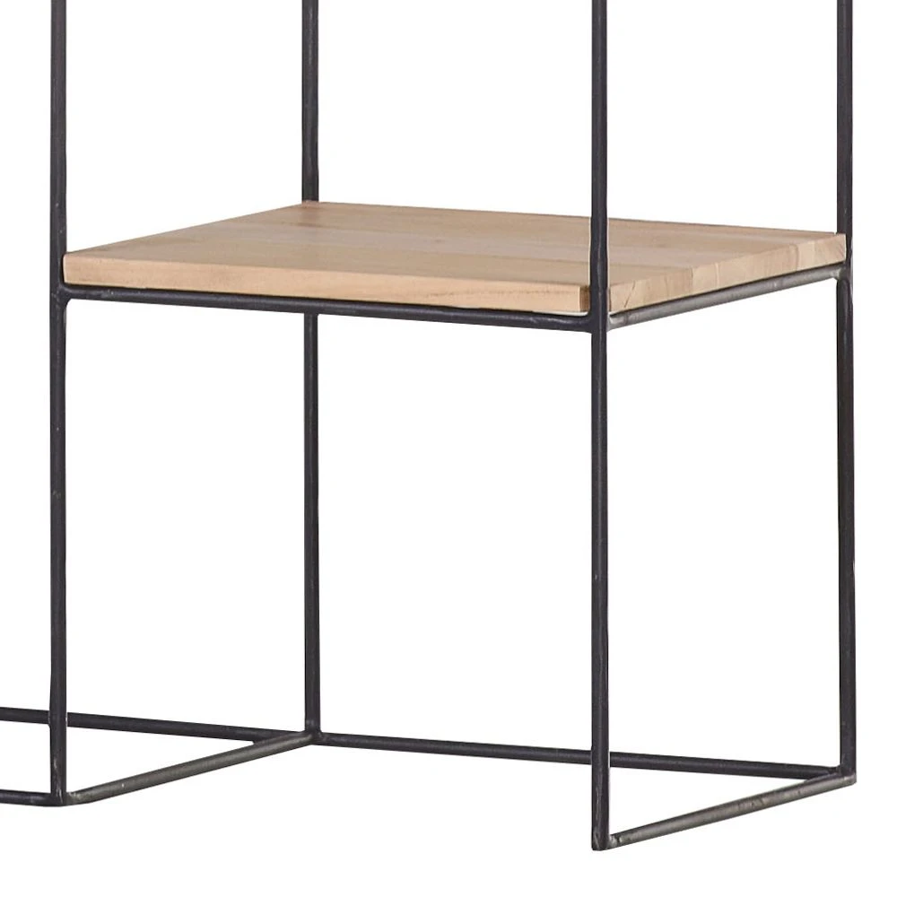 Red Living Regal Soltas - Akazie massiv / Metall - Akazie / Schwarz 3 Red Living Regal Soltas - Akazie massiv / Metall - Akazie / Schwarz – Bild 3