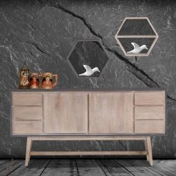 Norrwood Sideboard Karis - Mango massiv - Grau / Mango -Wohnzimmermöbel boutique en ligne 1000124013 180803 14033077 MOOD GALLERYIMAGES P000000001000124013 mood