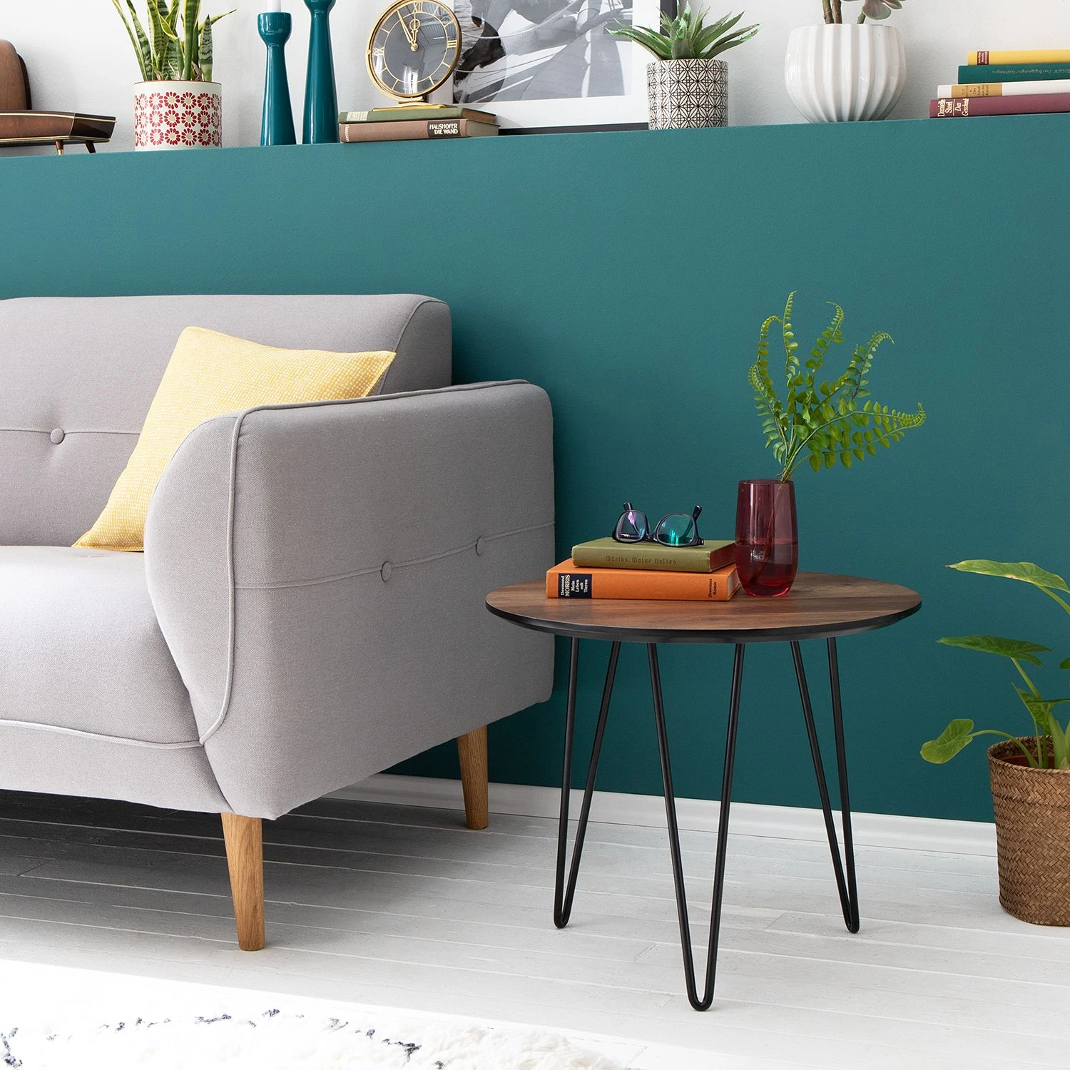 Mørteens Beistelltisch Kess ll - Eiche Vintage Dekor Dunkelbraun / Schwarz 2 Mørteens Beistelltisch Kess ll - Eiche Vintage Dekor Dunkelbraun / Schwarz – Bild 2