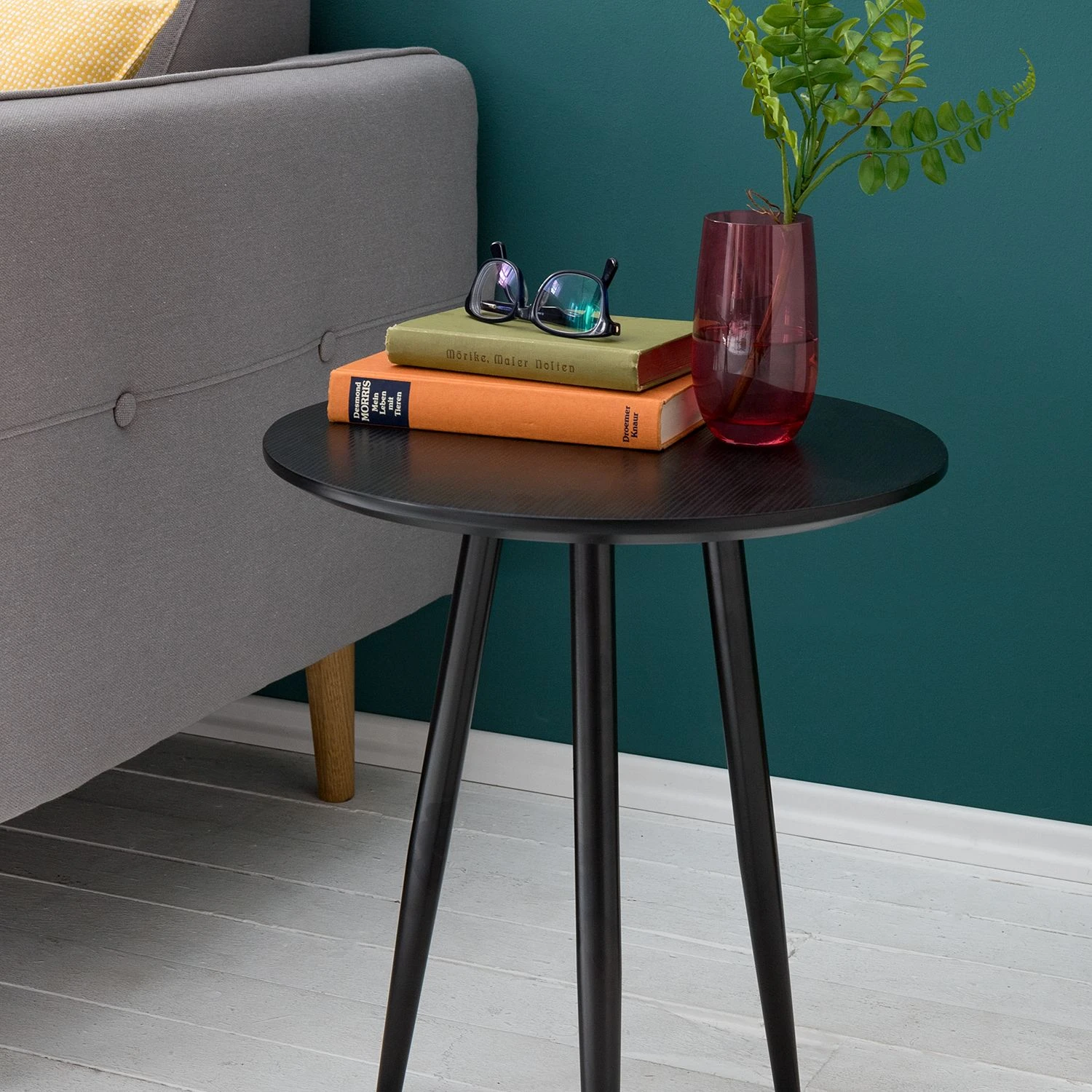 Mørteens Beistelltisch Kitt S - Eiche Dekor Schwarz / Schwarz 8 Mørteens Beistelltisch Kitt S - Eiche Dekor Schwarz / Schwarz – Bild 8