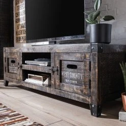 Ars manufacti TV-Lowboard Keyport II - Mango massiv -Wohnzimmermöbel boutique en ligne 1000125871 190523 11145000019 GALLERYIMAGES P000000001000125871