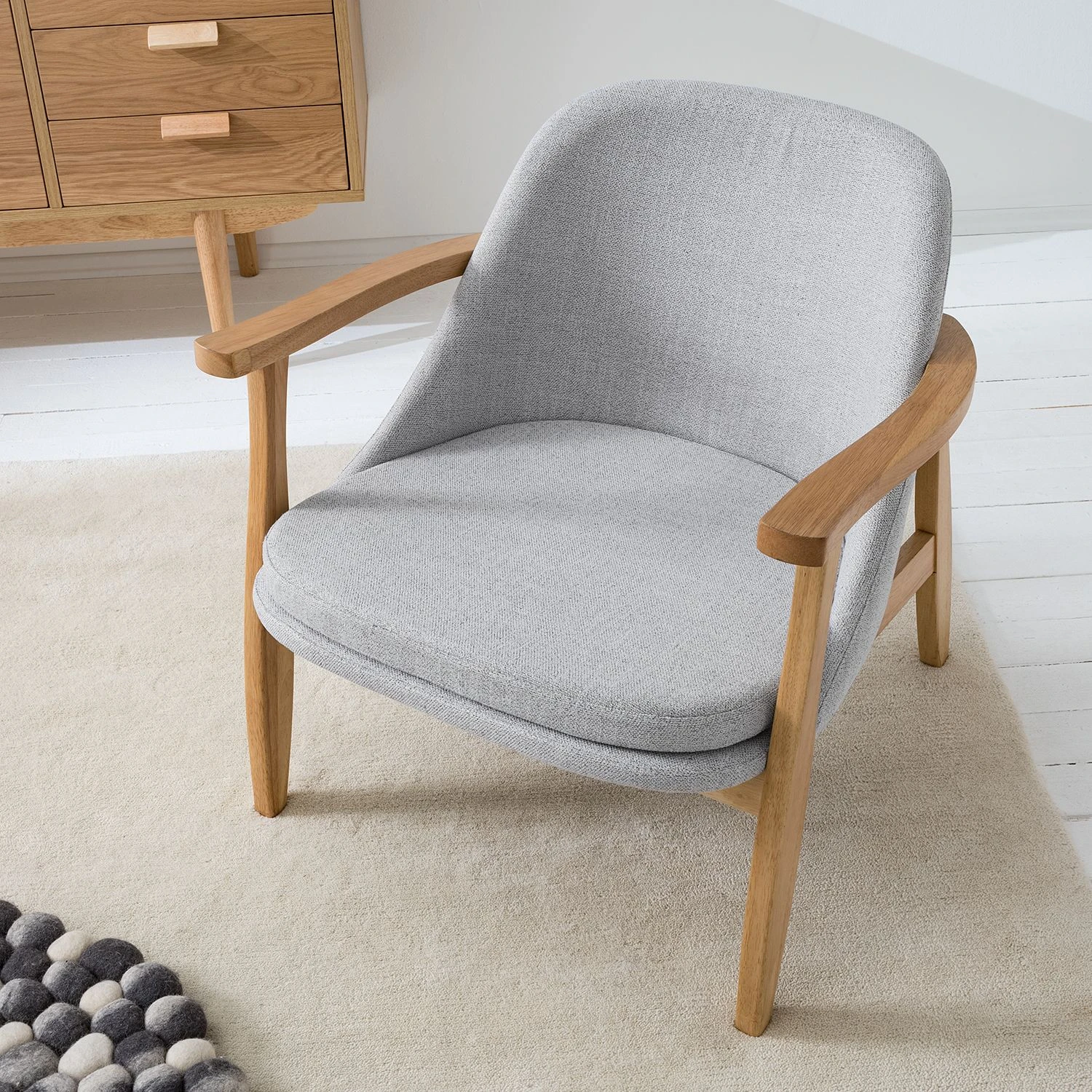 Mørteens Sessel Londo - Webstoff - Lichtgrau 4 Mørteens Sessel Londo - Webstoff - Lichtgrau – Bild 4