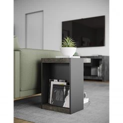 Temahome Beistelltisch Klaus - Beton Dekor / Schwarz 14 Temahome Beistelltisch Klaus - Beton Dekor / Schwarz -Wohnzimmermöbel boutique en ligne 1000126110 201016 13280500325 MOOD DETAILS P000000001000126110 mood