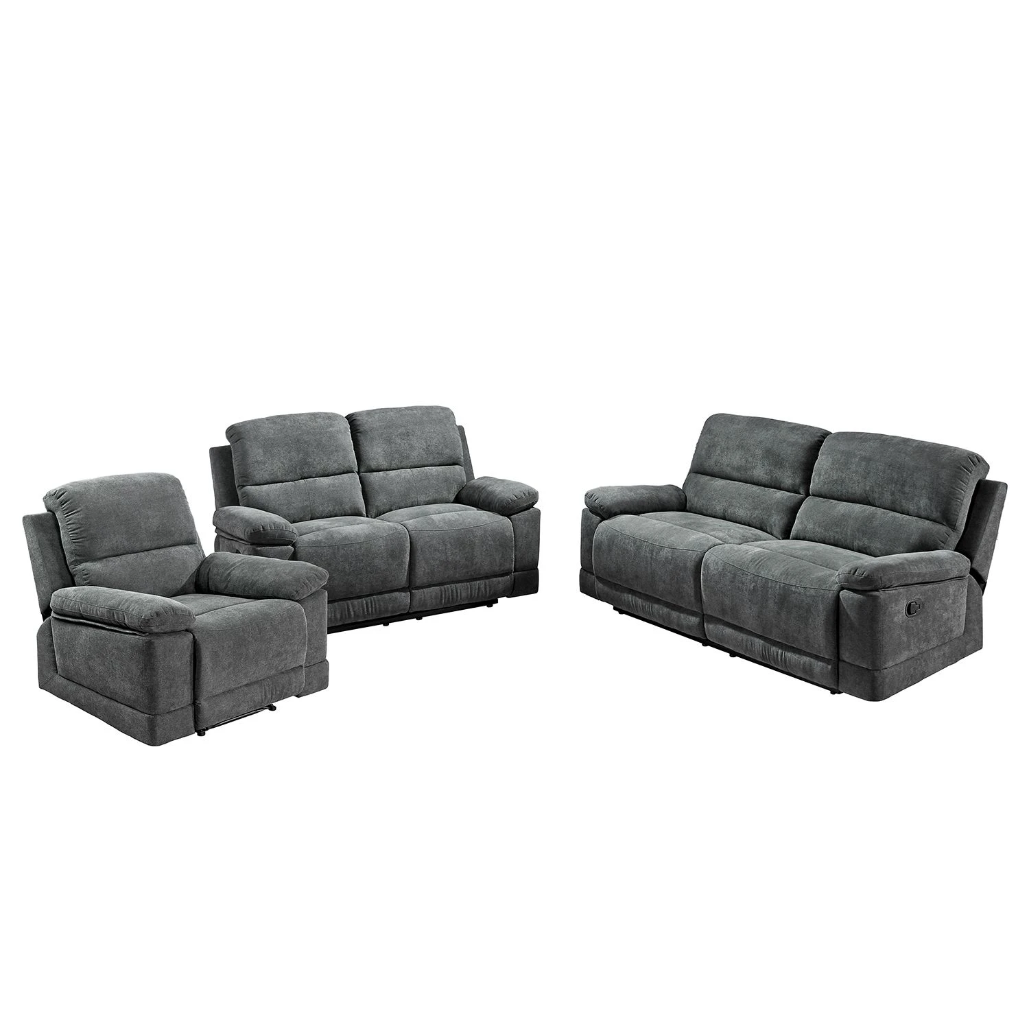 Modoform Sofa Leticia (2-Sitzer) - Mikrofaser - Grau 5 Modoform Sofa Leticia (2-Sitzer) - Mikrofaser - Grau – Bild 5
