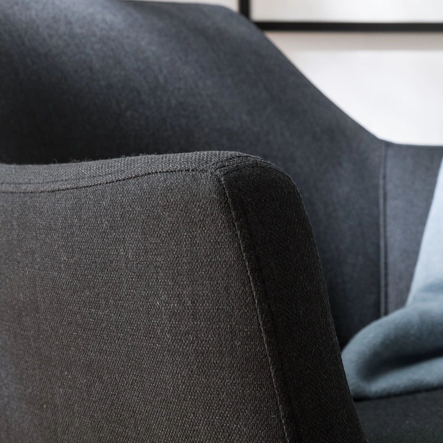 Mørteens Sessel Nicholas - Webstoff - Anthrazit 8 Mørteens Sessel Nicholas - Webstoff - Anthrazit – Bild 8