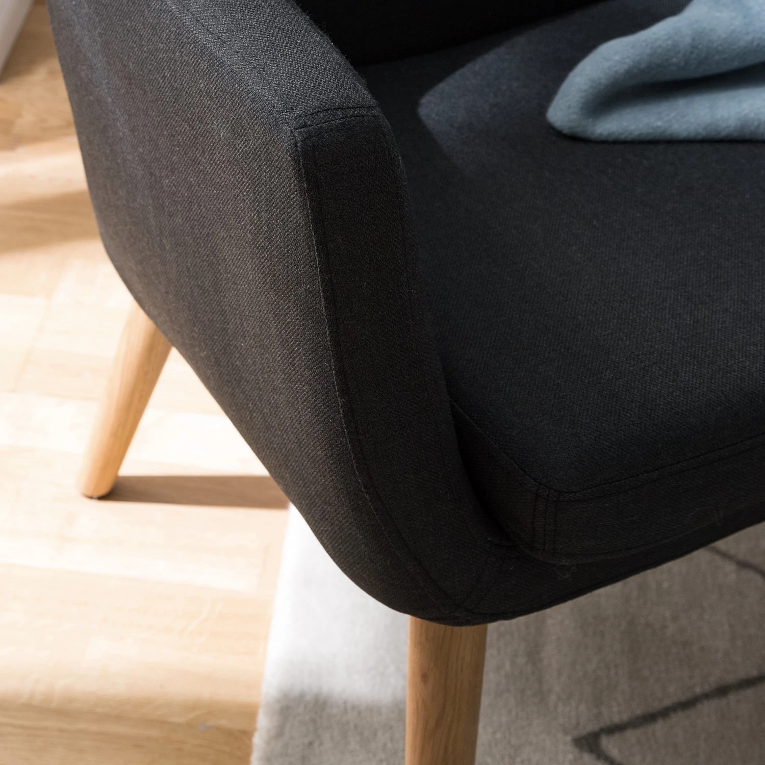 Mørteens Sessel Nicholas - Webstoff - Anthrazit 7 Mørteens Sessel Nicholas - Webstoff - Anthrazit – Bild 7