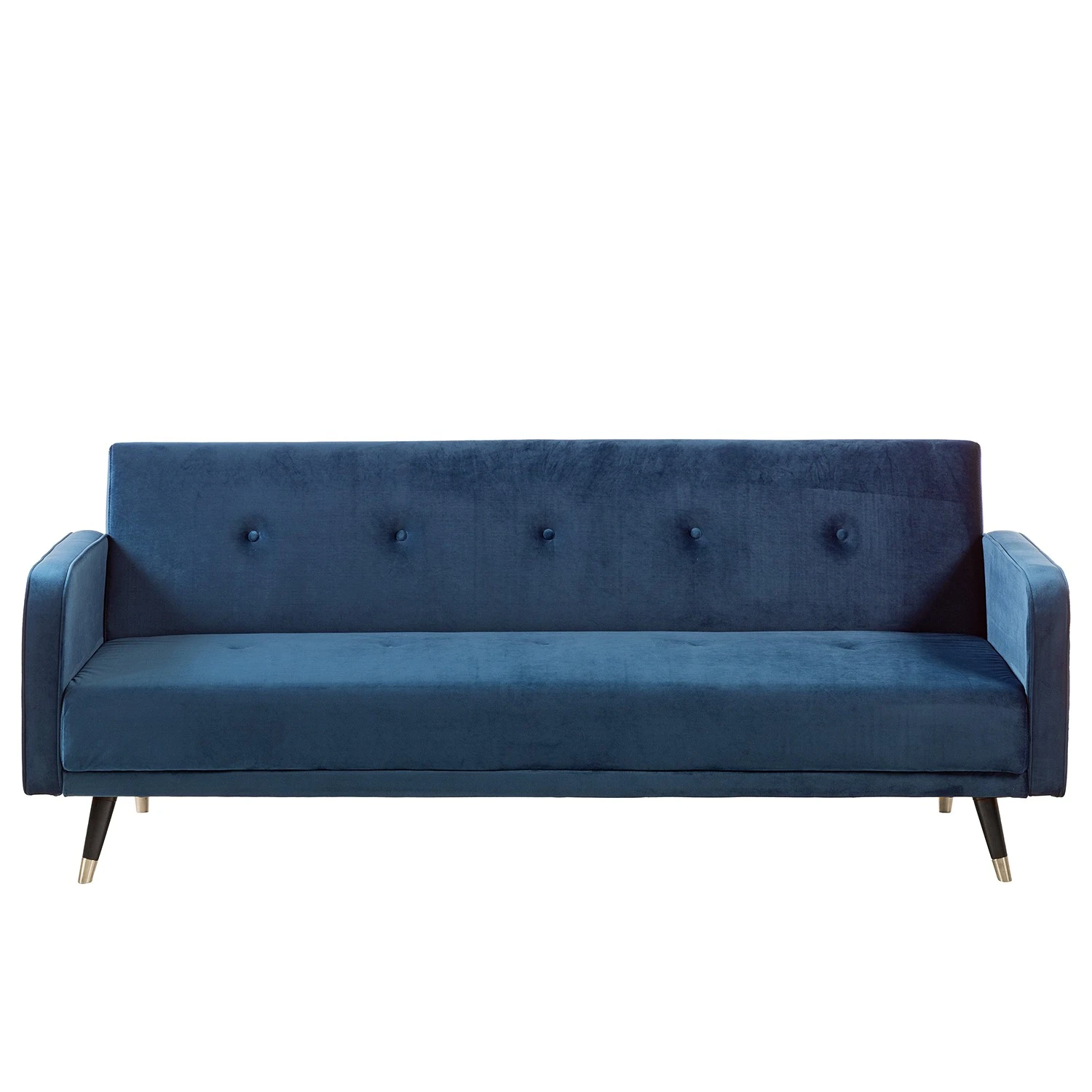 Jack & Alice Schlafsofa Daru I - Samt - Dunkelblau 5 Jack & Alice Schlafsofa Daru I - Samt - Dunkelblau – Bild 5