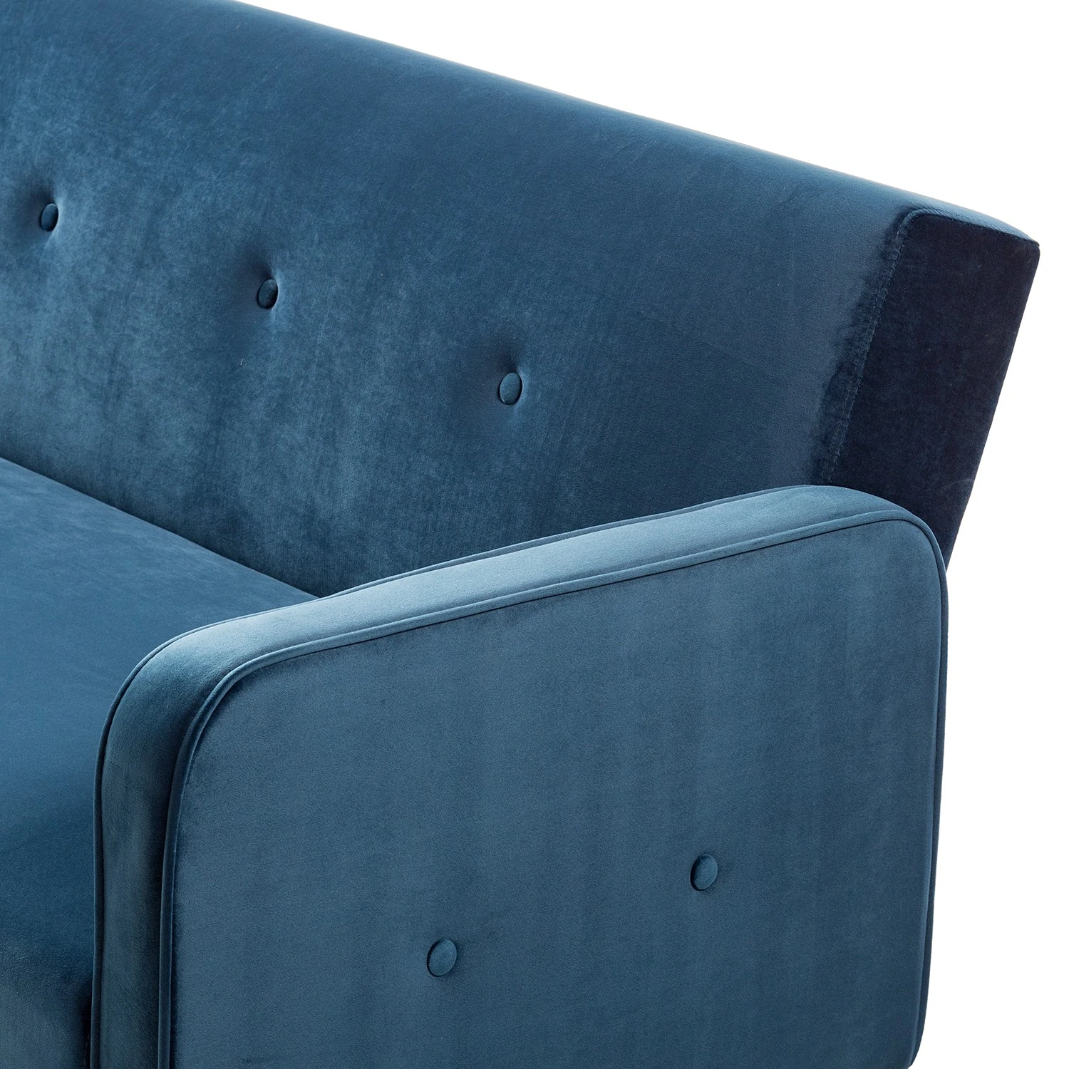 Jack & Alice Schlafsofa Daru I - Samt - Dunkelblau 8 Jack & Alice Schlafsofa Daru I - Samt - Dunkelblau – Bild 8