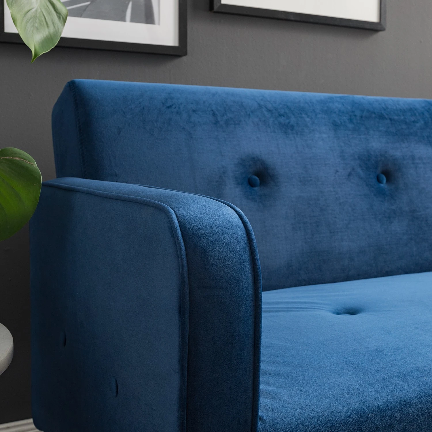 Jack & Alice Schlafsofa Daru I - Samt - Dunkelblau 17 Jack & Alice Schlafsofa Daru I - Samt - Dunkelblau – Bild 17